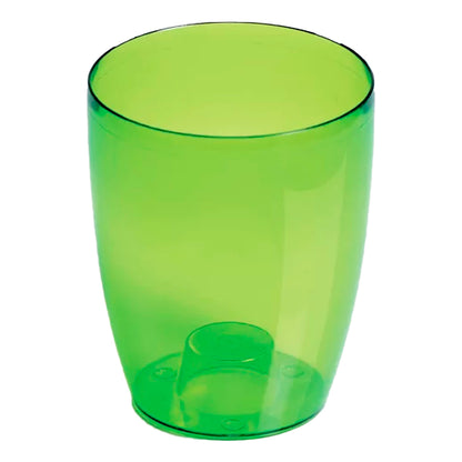 Maceta Coubi Orchid 2,4l., Dimensiones (mm) 160x160x183, Color Verde Transparente Mate_0