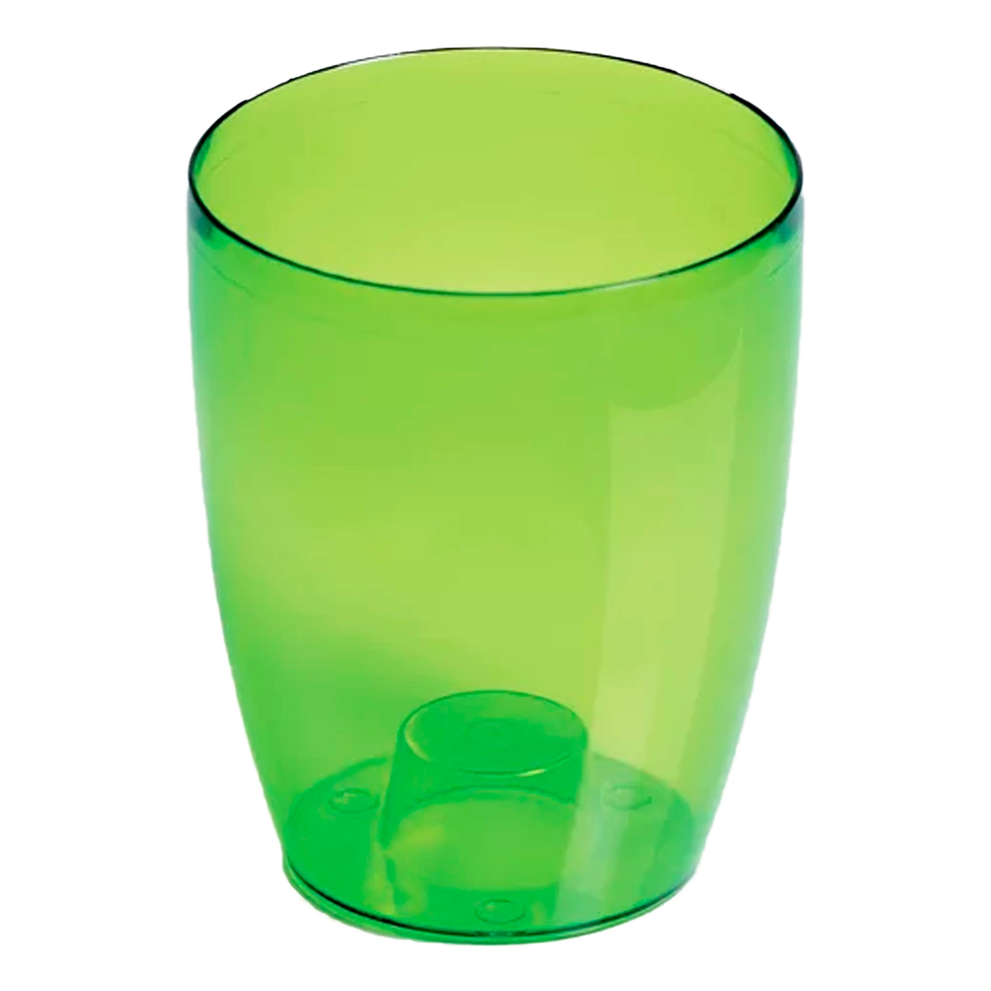 Maceta Coubi Orchid 2,4l., Dimensiones (mm) 160x160x183, Color Verde Transparente Mate_0