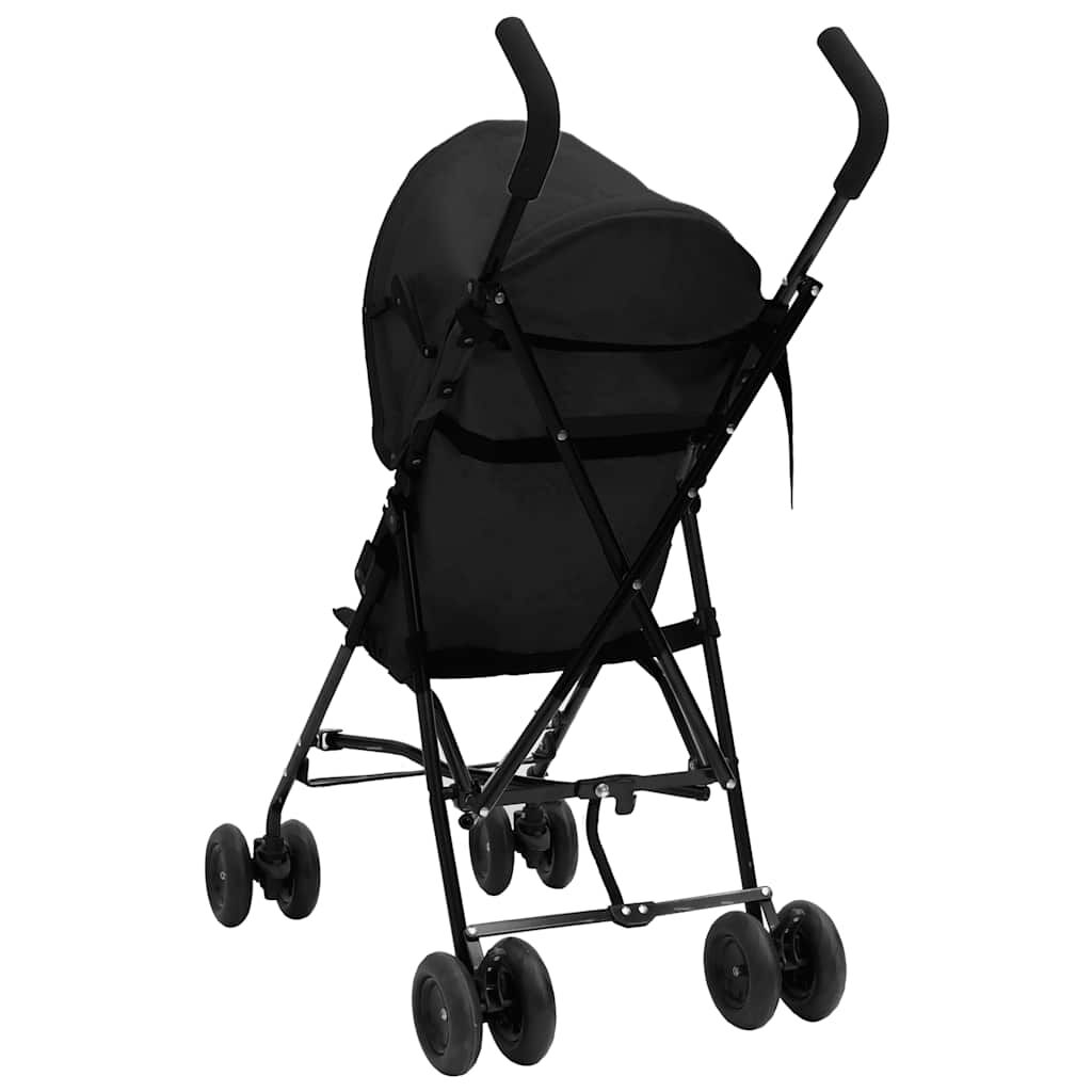 Vidaxl Silla De Paseo De Bebé Acero Antracita Y Negro_4