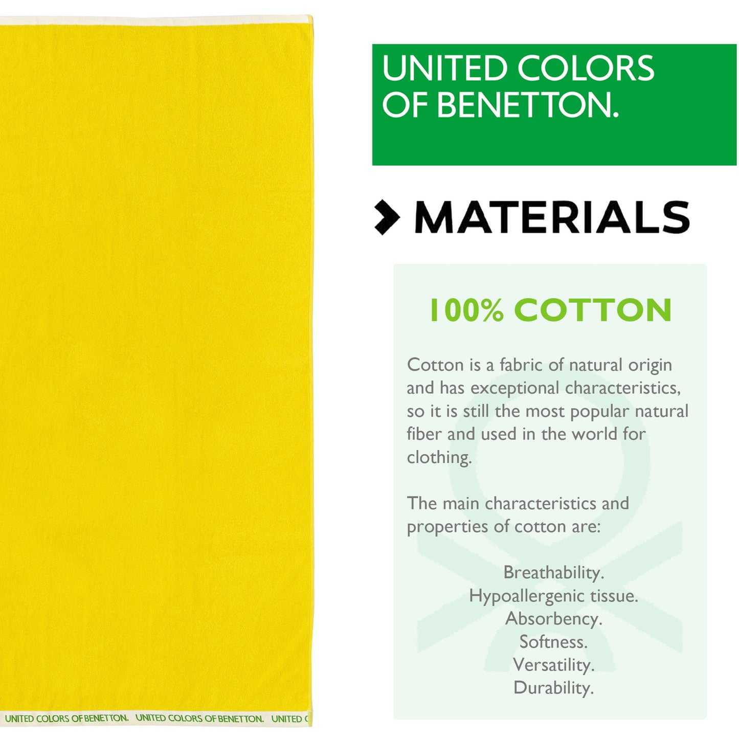 Toalla De Playa 90x160cm 380gsm 100% Algodón Velour Amarillo Rainbow