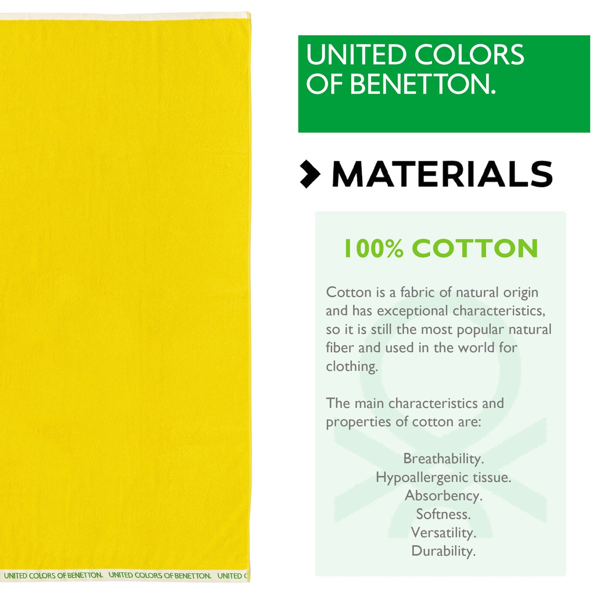Toalla De Playa 90x160cm 380gsm 100% Algodón Velour Amarillo Rainbow_3