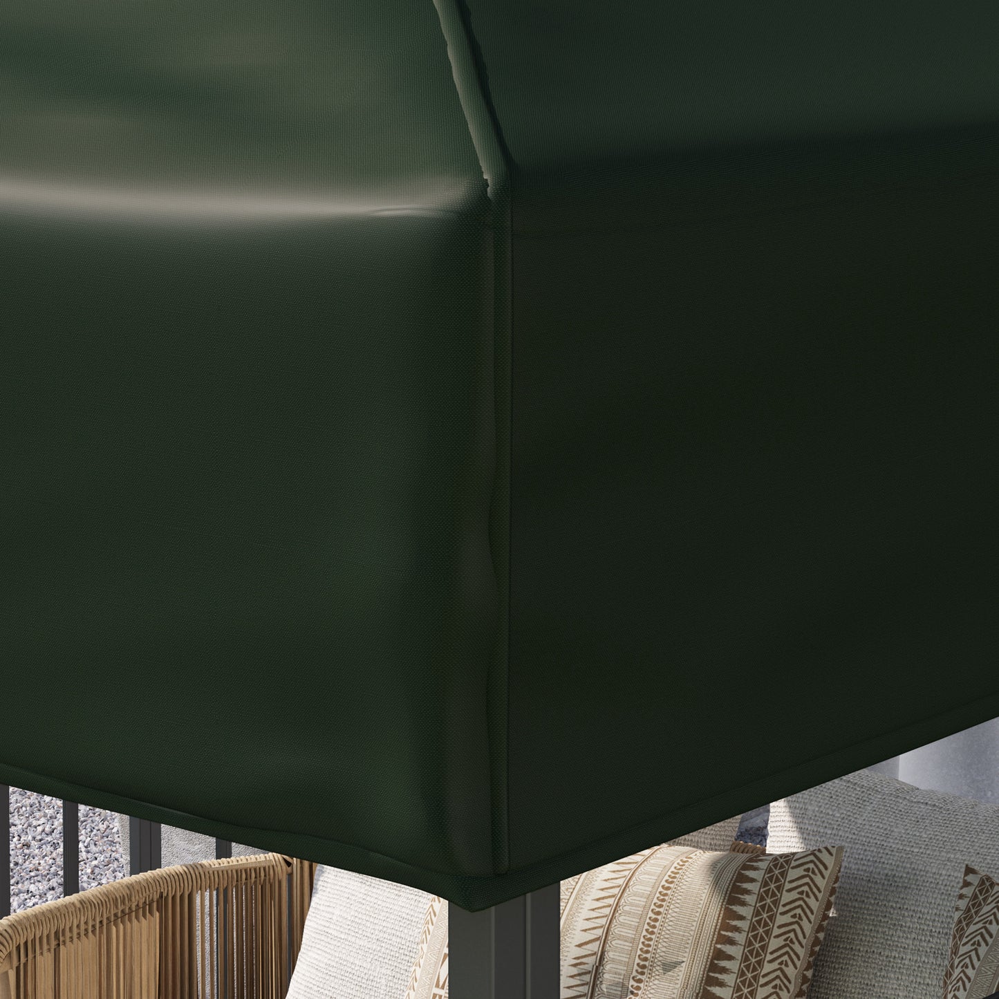Outsunny Techo De Repuesto Para Cenador 3x3 M Con Techo Doble Protección Uv 30+_4