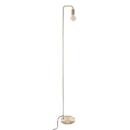 Wellhome Lámpara De Pie Metal Dorado H.150cm
