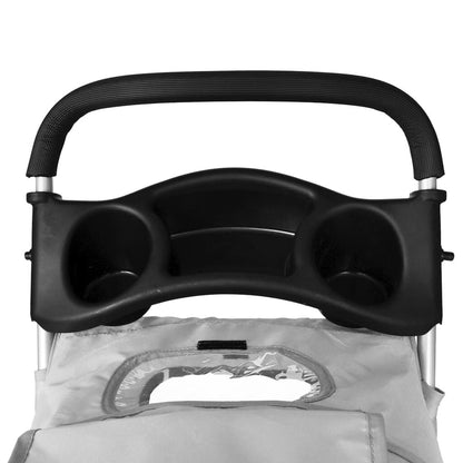 Vidaxl Cochecito Plegable Para Mascotas Perro/gato Gris_3