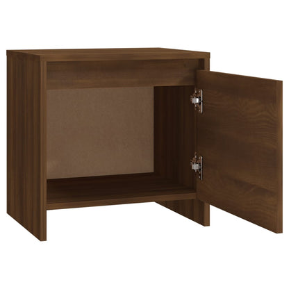 Mesita Noche 2 Uds Madera Ingeniería Marrón Roble 45x34x44,5 Cm_4