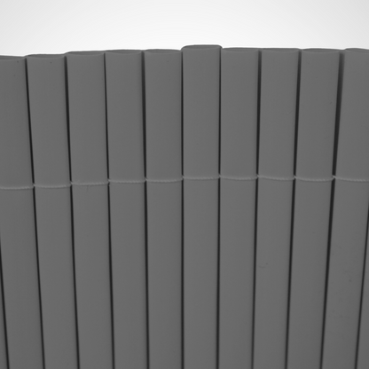 Cañizo Pvc Doble Cara| 1x3 M| Color Gris| Lamas 11 Mm| Composición 100% Pvc| Bridas De Sujeción Incluidas_3