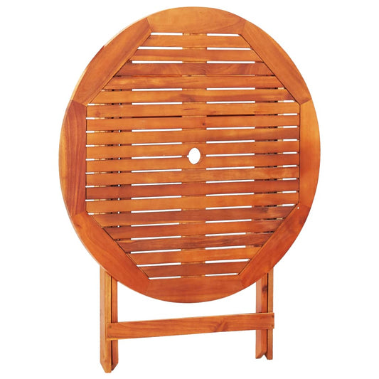 Set De Comedor De Jardín Plegable 5 Pzas Madera Eucalipto / Vetonek_0