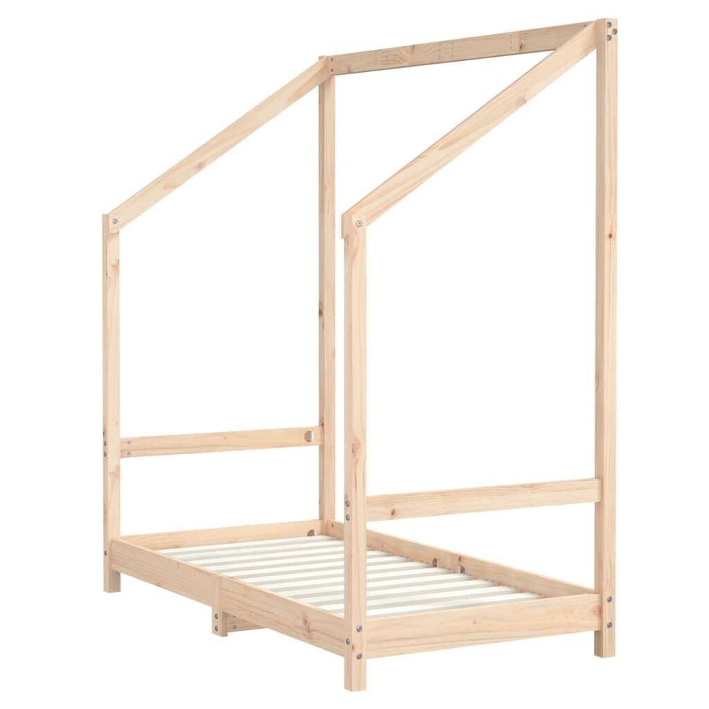 Vidaxl Estructura De Cama Deniños Madera Maciza De Pino 2x(70x140) Cm_3