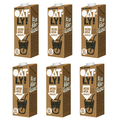 Pack 6 x Bebida Avena Chocolate, Oatly, 1 L