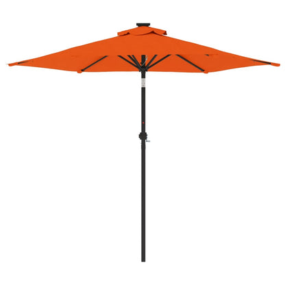 Vidaxl Sombrilla De Jardín Con Poste De Acero Terracota 225x225x212 Cm_3