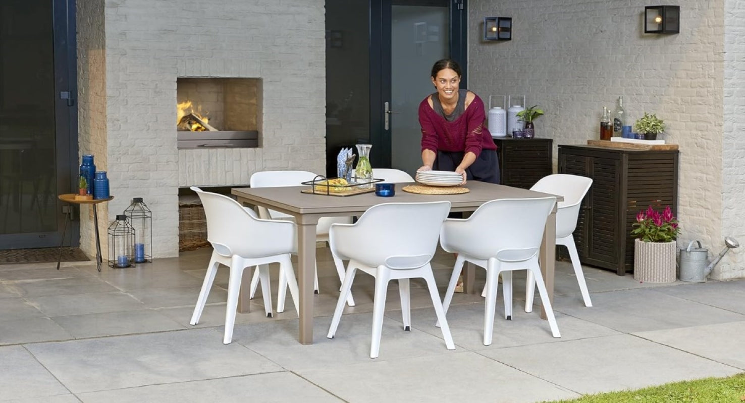 Keter, Conjunto Akola Dos Sillas Jardín Blanco, 56.7 X 55.8 X 80.1 Cm,2 Uds_2