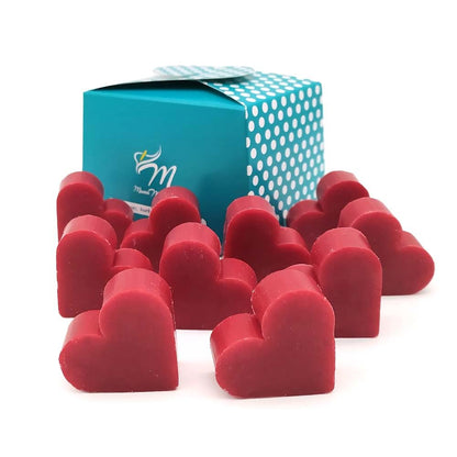 50 Jabones Aromáticos Con Forma De Corazón - Detalle Para Invitados De Eventos - Jabón Glicerina Con Aroma A Frambuesa_3