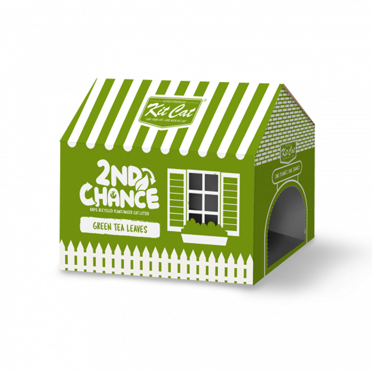 Pack 6 Kit Cat Arena Eco 2nd Chance - Green Tea 2,5 Kg Hojas de Té Verde, Guisante y Yuca