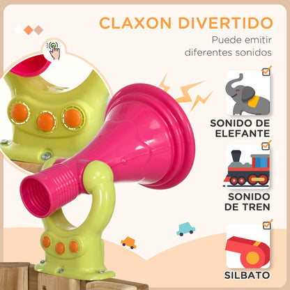 Outsunny Juego De Tobogán Y Columpio Para Niños 4 En 1 170x200x118 Cm Rojo_5