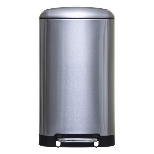 Wellhome Papelera Con Pedal De Metal 30l