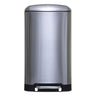 Wellhome Papelera Con Pedal De Metal 30l