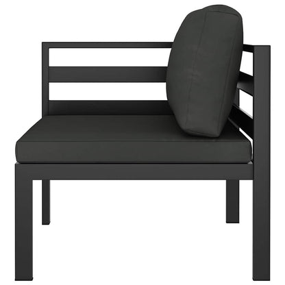 Vidaxl Sofá Modular De Esquina 1 Ud Con Cojines Aluminio Antracita_3