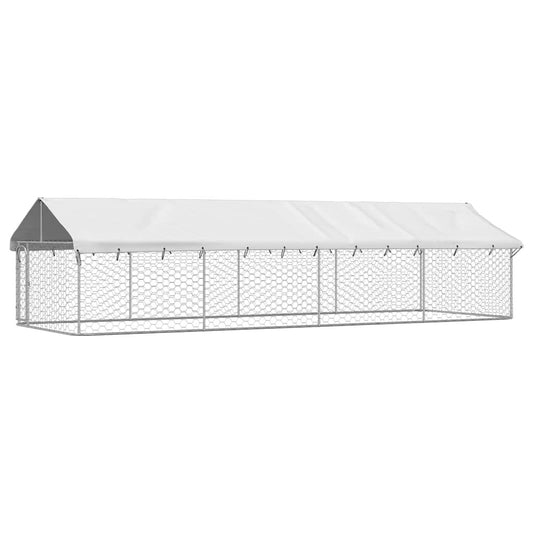 Vidaxl Perrera De Exterior Con Tejado 600x200x150 Cm_0