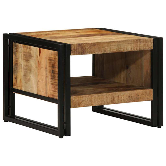 Mesa De Centro 50x50x38 Cm Madera Maciza De Mango_0