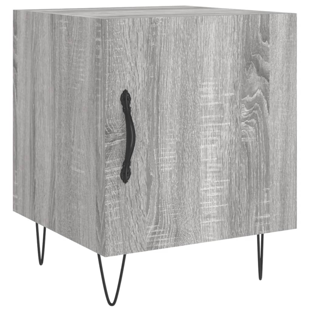 Mesitas Noche 2 Uds Madera Ingeniería Gris Sonoma 40x40x50 Cm_3