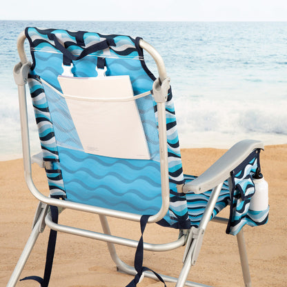 Aktive Silla De Playa Xl Plegable De Aluminio 5 Posiciones Con Asas Mochila Aruba_4