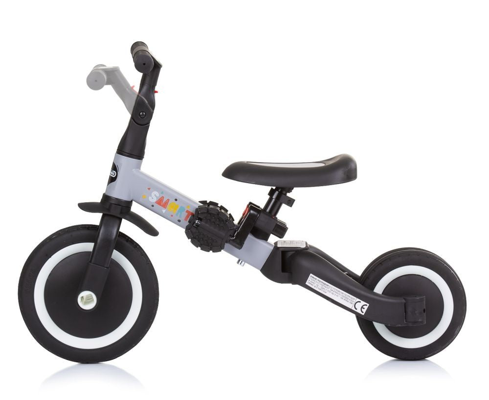 Triciclo Convertible En Bicicleta Con Pedales Smarty Grey_3