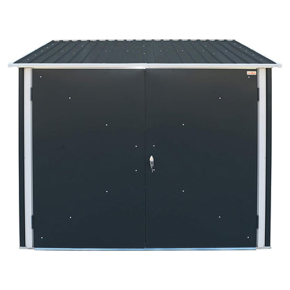 Metal Bicycle Storage Unit 203x202x162.5 Cm Anthracite Grey_3