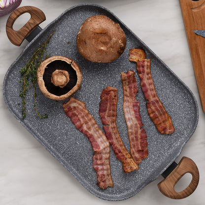 Asador 35.5x28.3cm Aluminio Forjado, Apta Para Inducción, Colección Daimiel