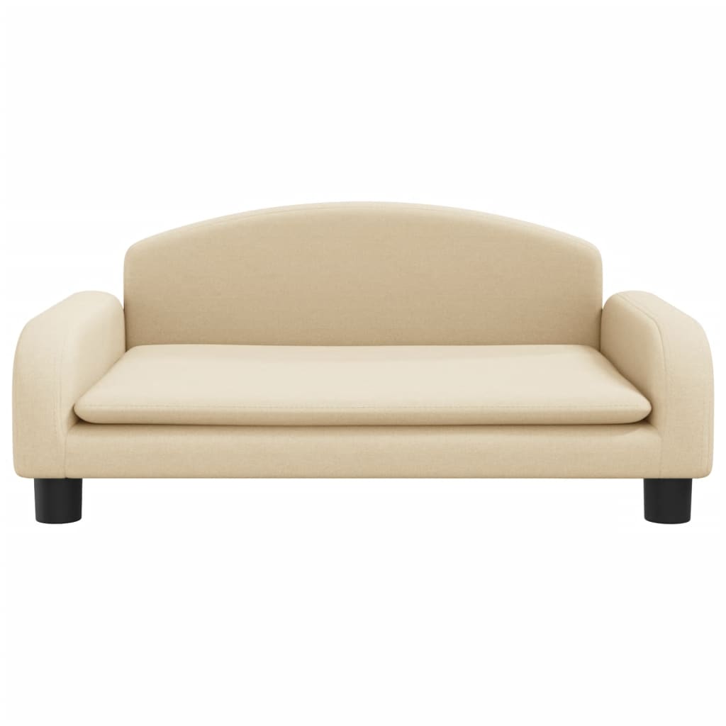 Cama Para Perros De Tela Crema 70x45x30 Cm / Vetonek_4