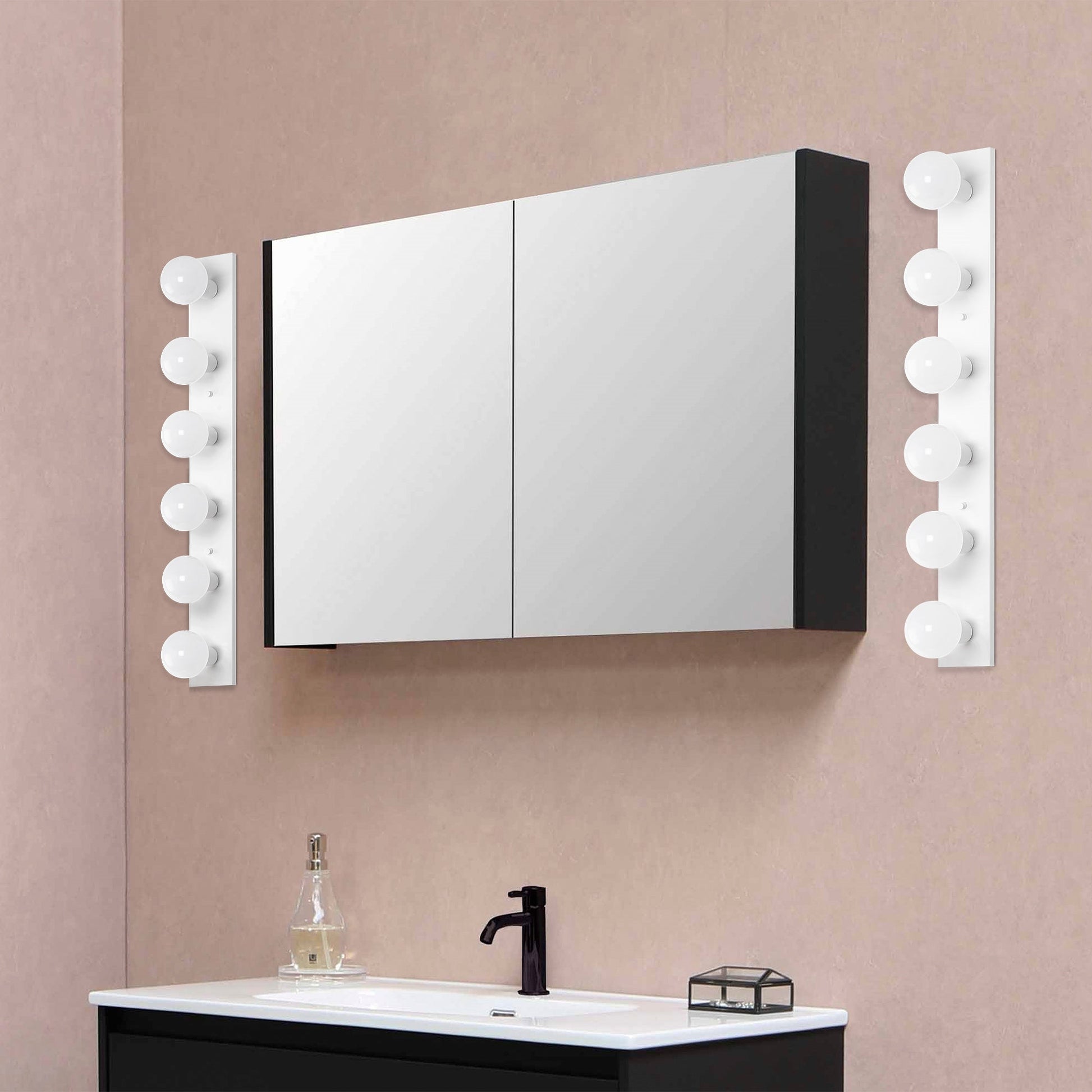 Aplique De Pared, Metal , Blanco, 10x10x91, Casquillo 6 X E27 Max 40 W_3