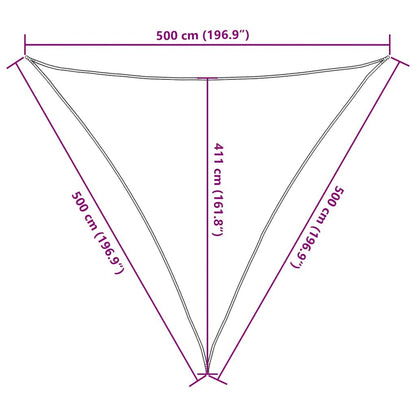 Vidaxl Toldo De Vela Rojo Hdpe 160 G/m² 5x5x5 M_2