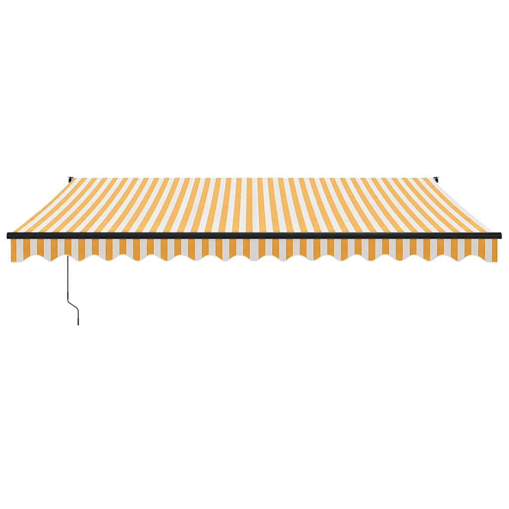Toldo Retráctil Automático Amarillo Y Blanco 4x3 M_2