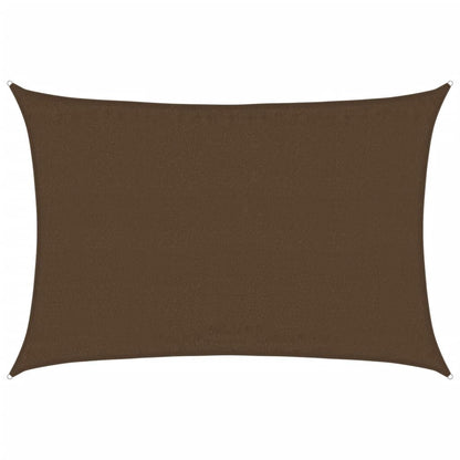 Vidaxl Toldo De Vela Hdpe Marrón 160 G/m² 3,5x4,5 M_0