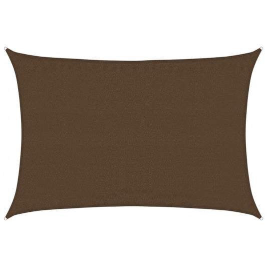 Vidaxl Toldo De Vela Hdpe Marrón 160 G/m² 3,5x4,5 M_0
