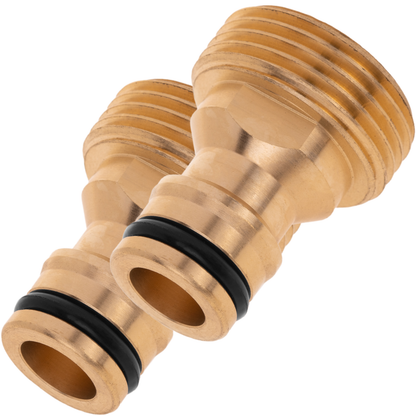 Pack De 2 Unidades Adaptador De Grifo Con Rosca Macho De 3/4“ De Latón_0