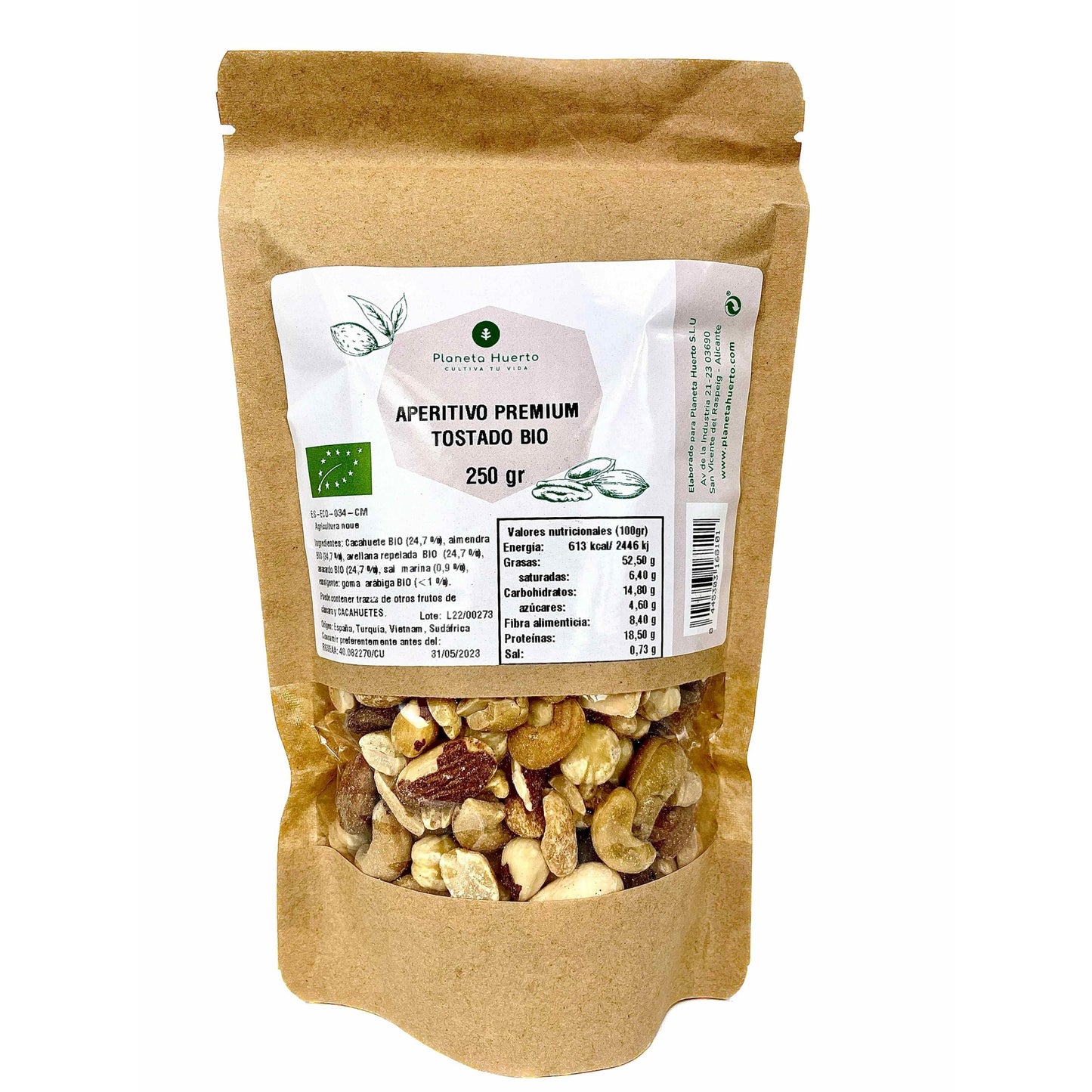 Mix frutos secos tostados ECO Planeta Huerto 250 g