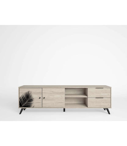 Mueble Tv 2 Puertas 2 Cajones Acabado Sahara/serigrafía, 53.1cm(alto) 180.5cm(ancho) 40c_0