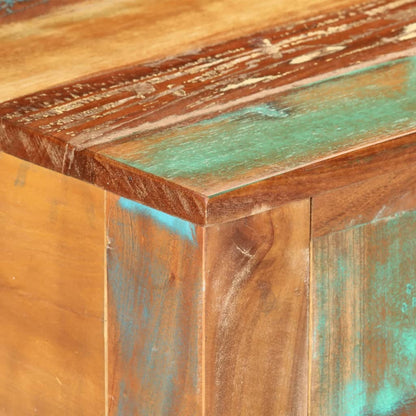 Mesa Consola Madera Maciza Reciclada 110x30x75 Cm_4