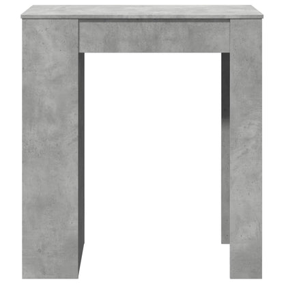 Mesa Alta Bar Con Estantes Madera Gris Hormigón 95x47x103,5 Cm_2