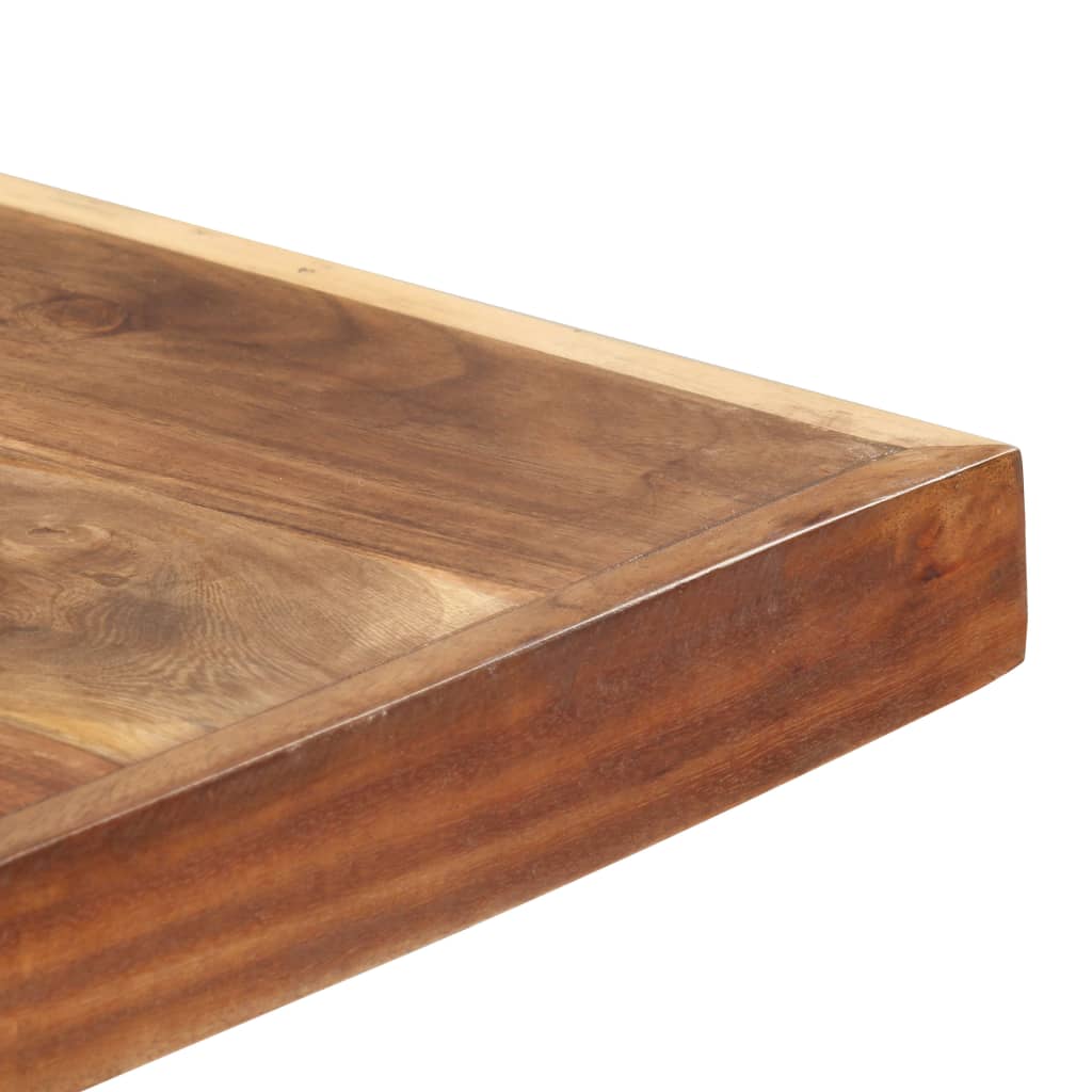 Mesa De Comedor Madera Maciza Con Acabado Miel 200x100x75 Cm_3