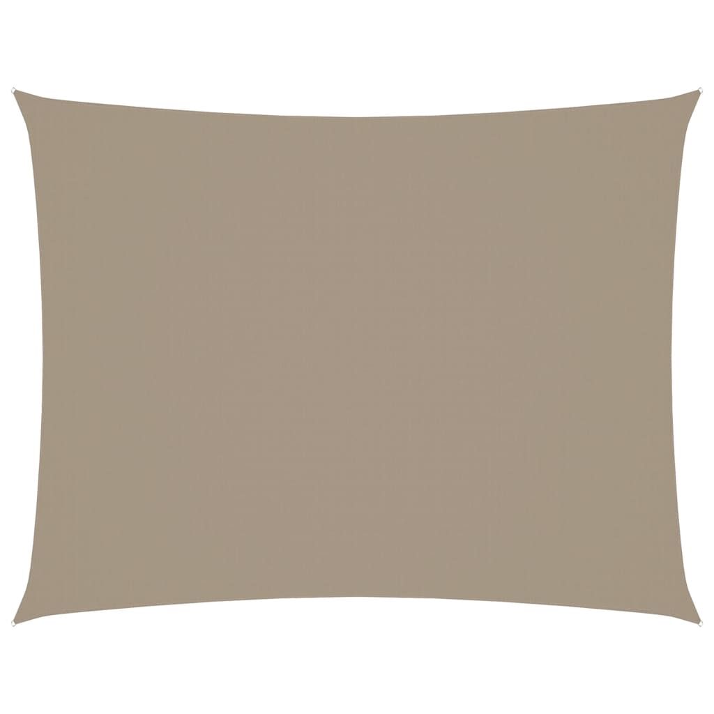 Vidaxl Toldo De Vela Rectangular Tela Oxford Gris Taupe 3,5x5 M_0