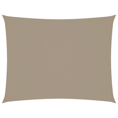 Vidaxl Toldo De Vela Rectangular Tela Oxford Gris Taupe 3,5x5 M_0