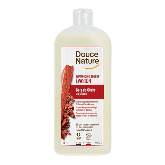 Champú y Gel de ducha cedro Douce Nature 1 L