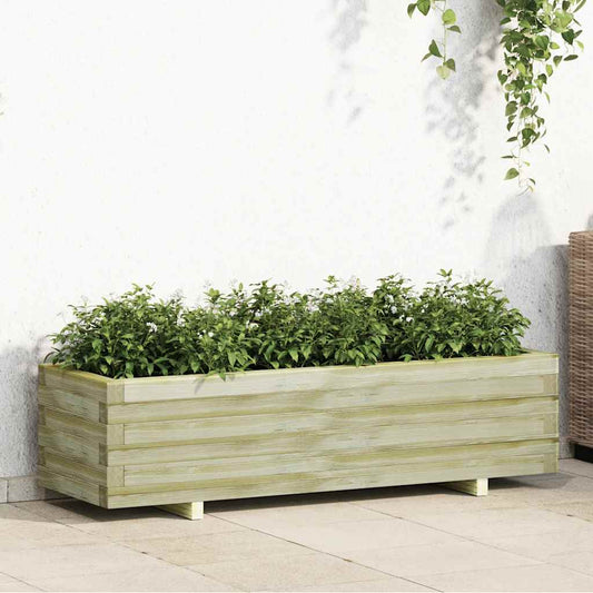 Arriate Rectangular Madera 120x40x30 Cm_0