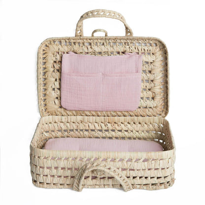 Maleta Mimbre Muñeca Bobble Rosa_0