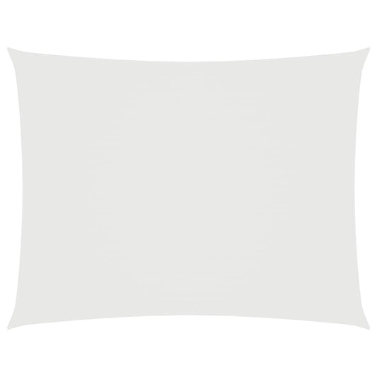 Vidaxl Toldo De Vela Rectangular Tela Oxford Blanco 2,5x3,5 M_0