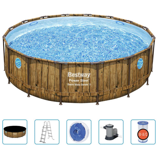 Bestway Conjunto De Piscina Power Steel 488x122 Cm_0