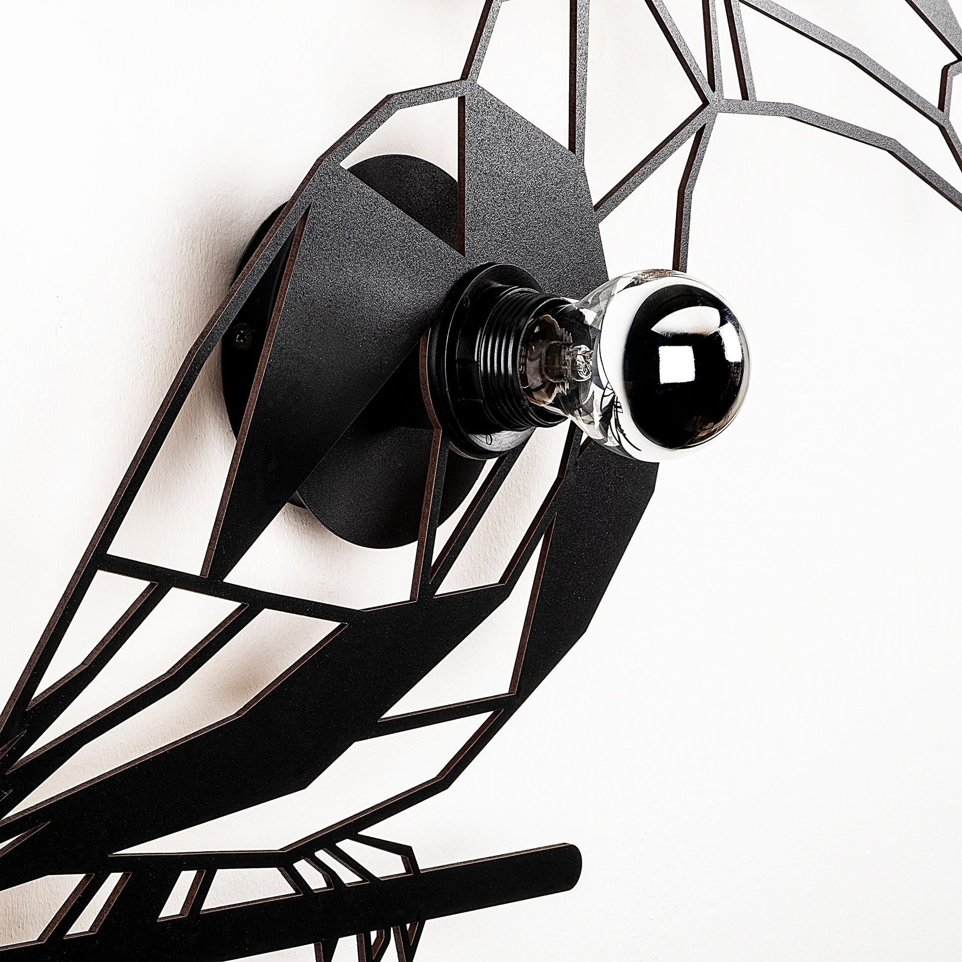 Aplique De Pared, Mdf , Negro, 50x12x49, Casquillo E 27 Max 100 W_3