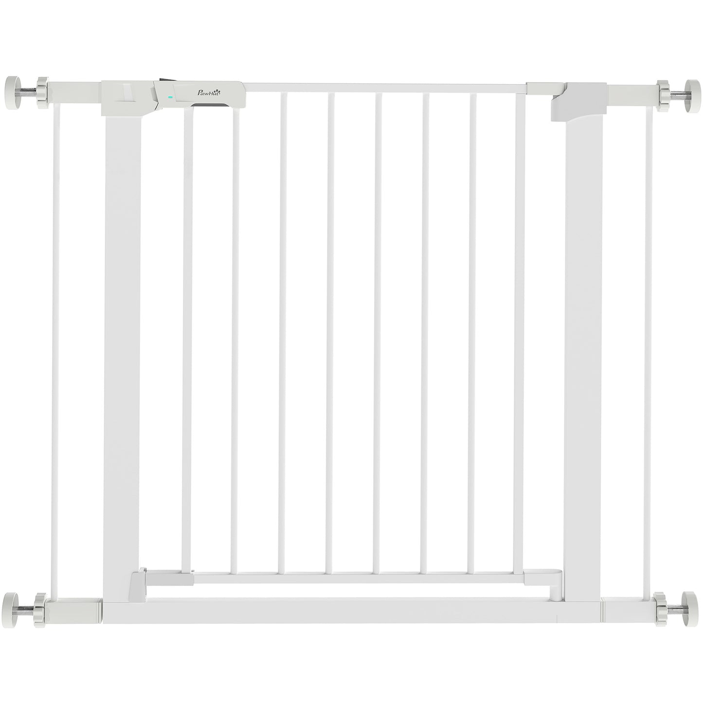 Pawhut Barrera De Seguridad Perros Escaleras Puertas 76-97 Cm Con 2 Extensiones_0