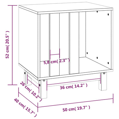 Vidaxl Caseta Para Perros Madera Maciza De Pino 50x40x52 Cm_2